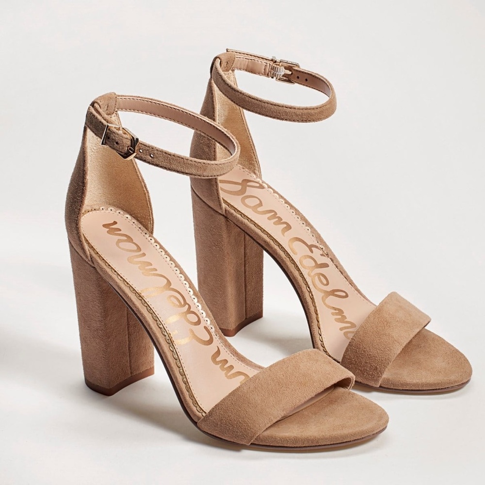 Sam Edelman Yaro Block Heels - Size 8.5 W - Nude